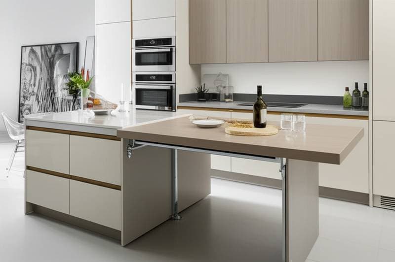 Featured image for Foldaway Islands Transform Compact Kitchen Design