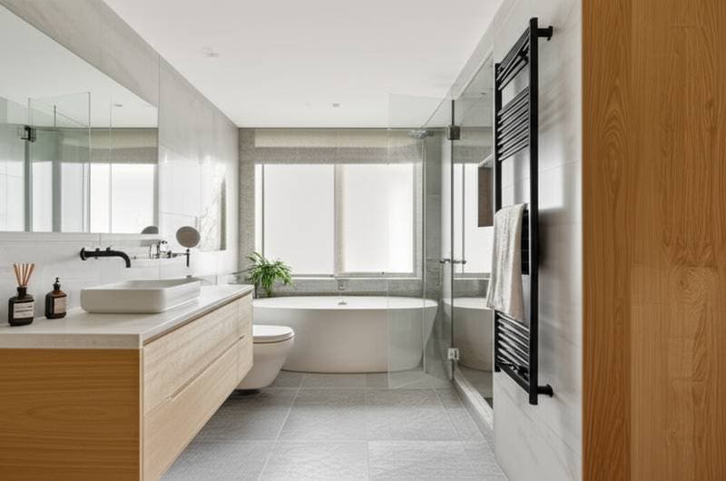 Featured image for Japandi Wet Rooms: 2025's Bathroom Game-Changer