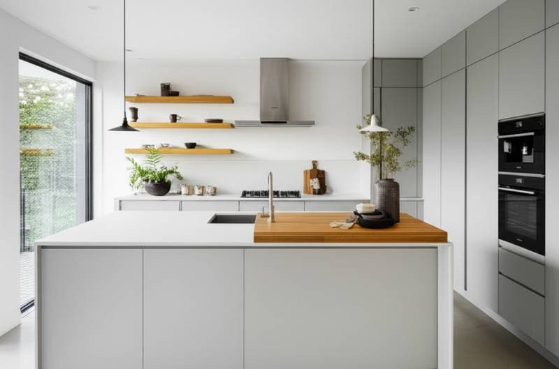 Featured image for Why Japandi Kitchens Balance Minimalism With Warmth