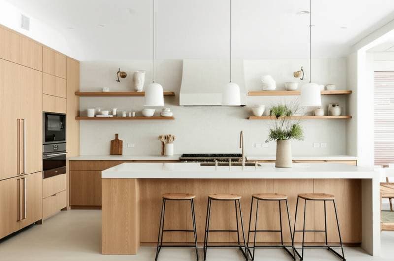 Featured image for Japandi Kitchens Balance Cold Minimalism With Warmth