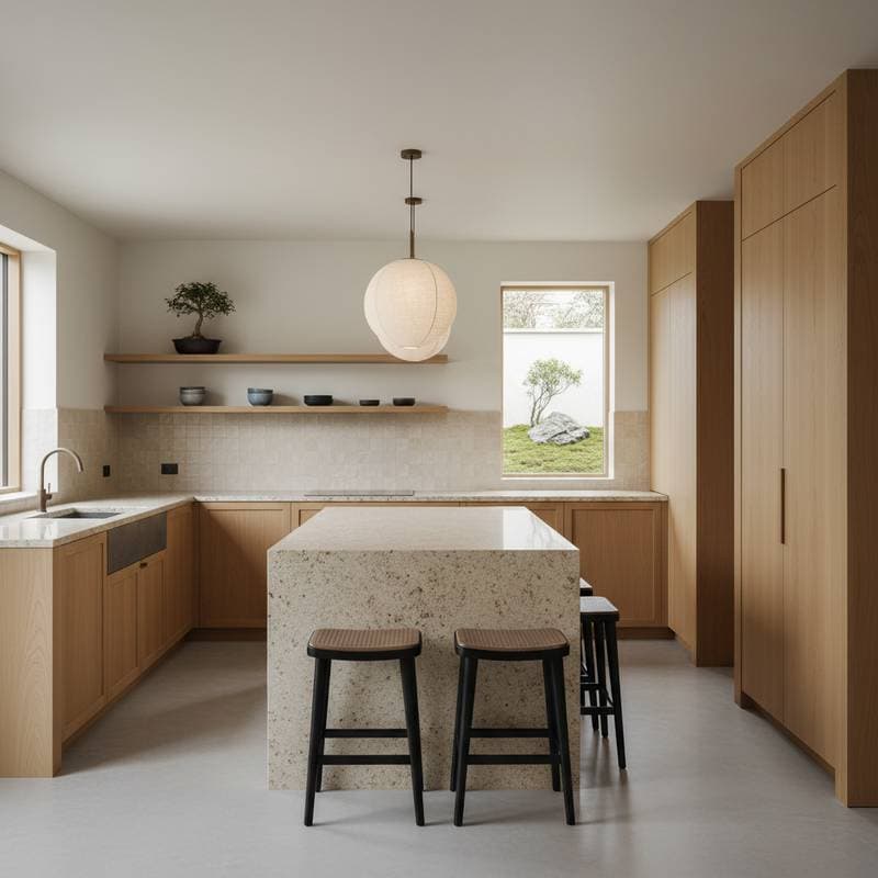 Featured image for Japandi Kitchens Balance Warmth With Restraint