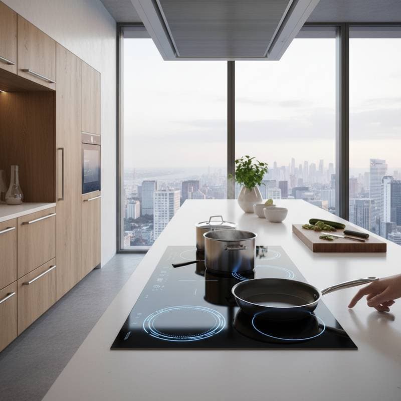 Featured image for Induction Cooking Merges Performance With Clean Design