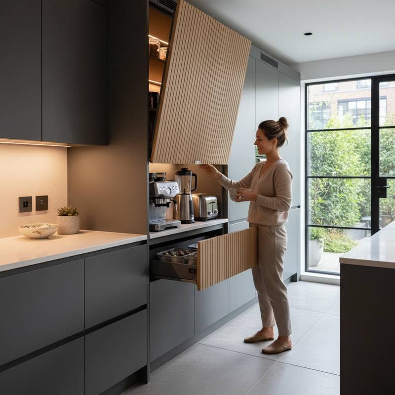 Featured image for Appliance Garages Hide Clutter While Keeping Tools Within Reach