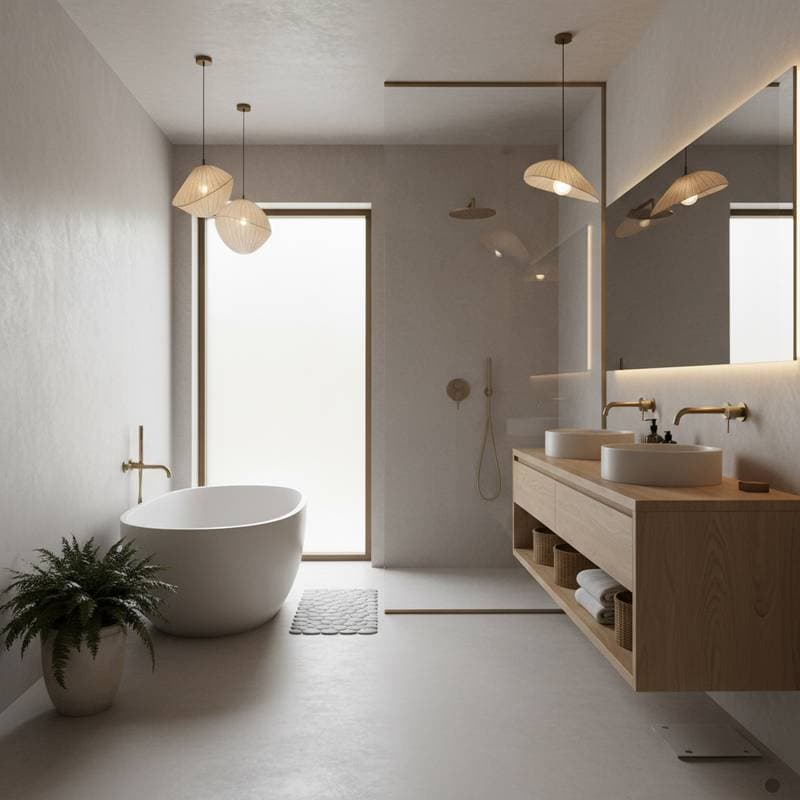 Featured image for Japandi Wet Rooms Blend Minimalism With Warmth