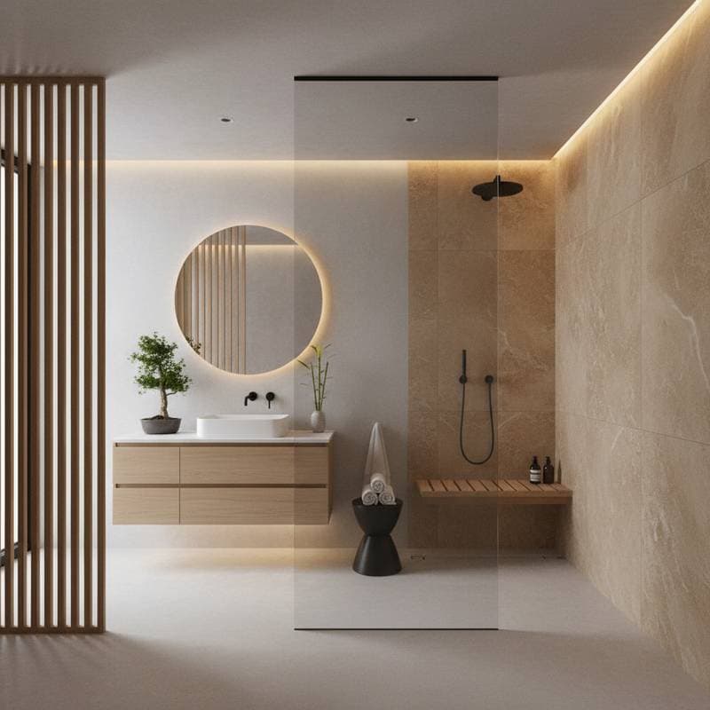 Featured image for Japandi Wet Rooms Replace Traditional Showers in 2025