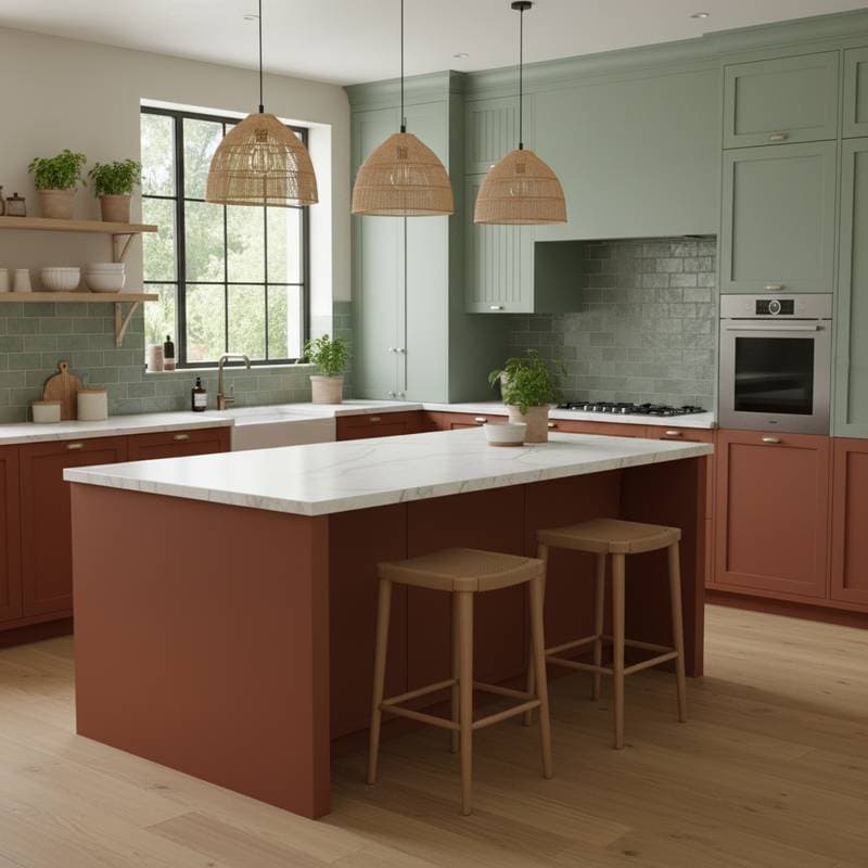 Featured image for Terracotta & Sage Replace White in 2025 Kitchens