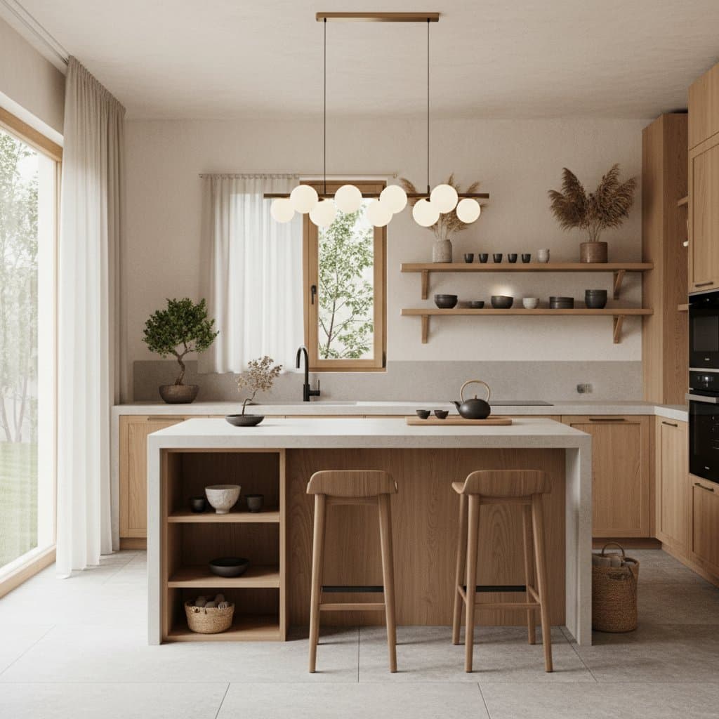 Featured image for Japandi Kitchens Blend Hygge Warmth With Wabi-Sabi Calm
