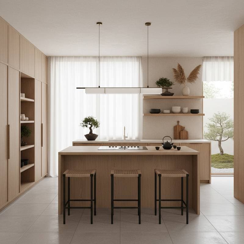 Featured image for Japandi Kitchens Blend Japanese Calm with Scandi Function