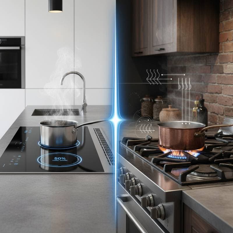 Featured image for Induction Wastes 50% Less Energy Than Gas Cooking