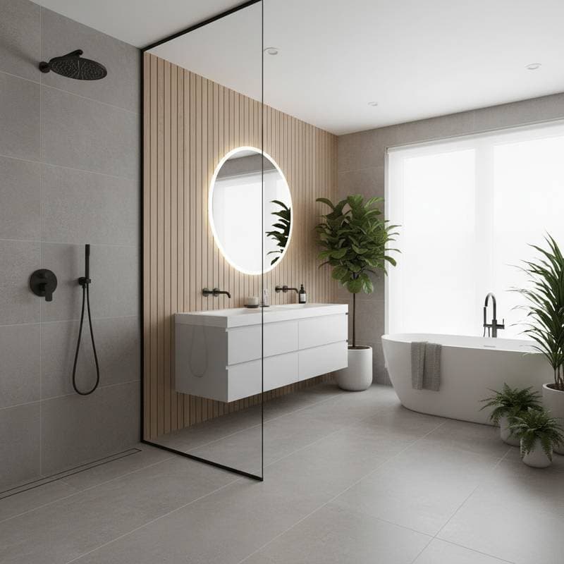 Featured image for Doorless Showers Are Taking Over Bathrooms in 2026