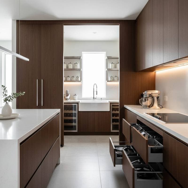 Featured image for Scullery Kitchens Separate Function from Display