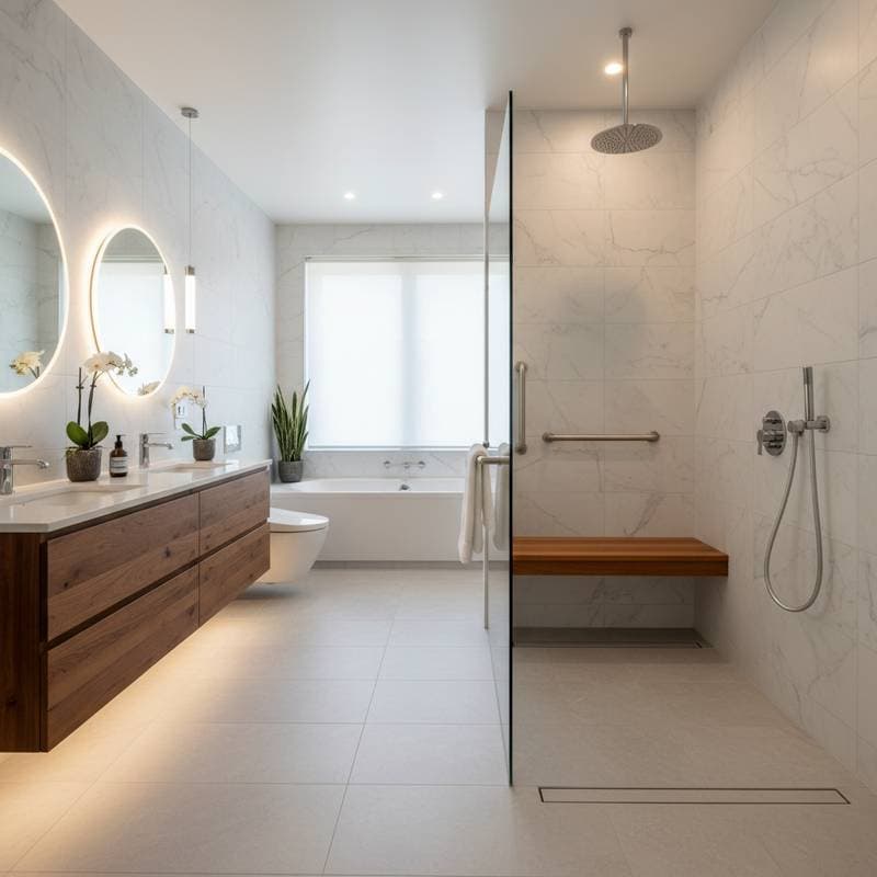 Featured image for Universal Design Makes Aging Bathrooms Look Luxe
