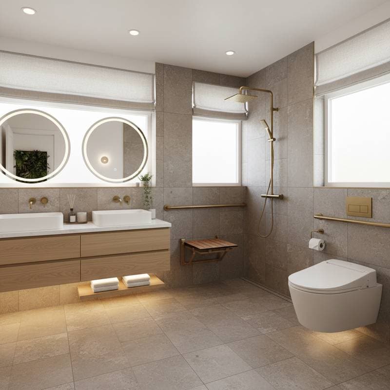 Featured image for Smart Bathroom Design That Prevents Falls at Home