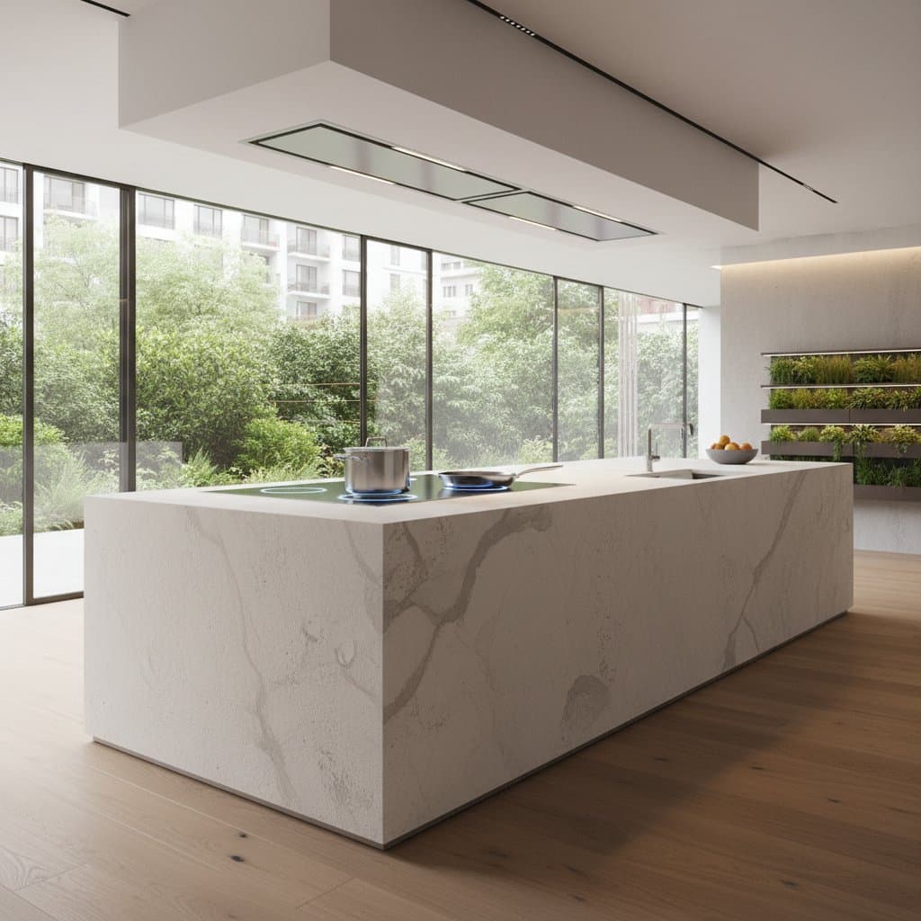 Featured image for Induction Cooktops Disappear Into Stone Counters