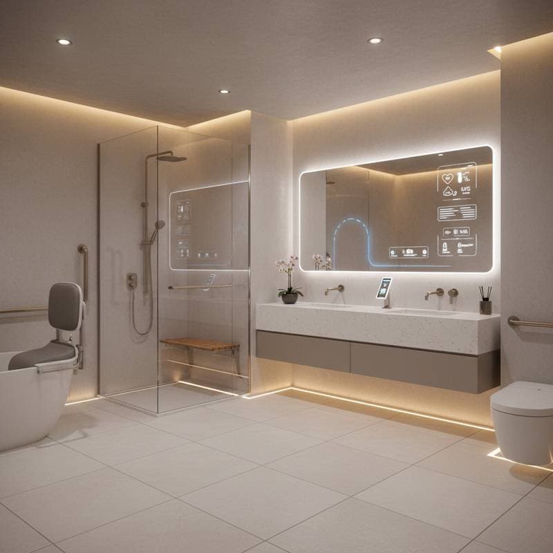 Featured image for Smart Bathroom Tech That Keeps Seniors Safe at Home