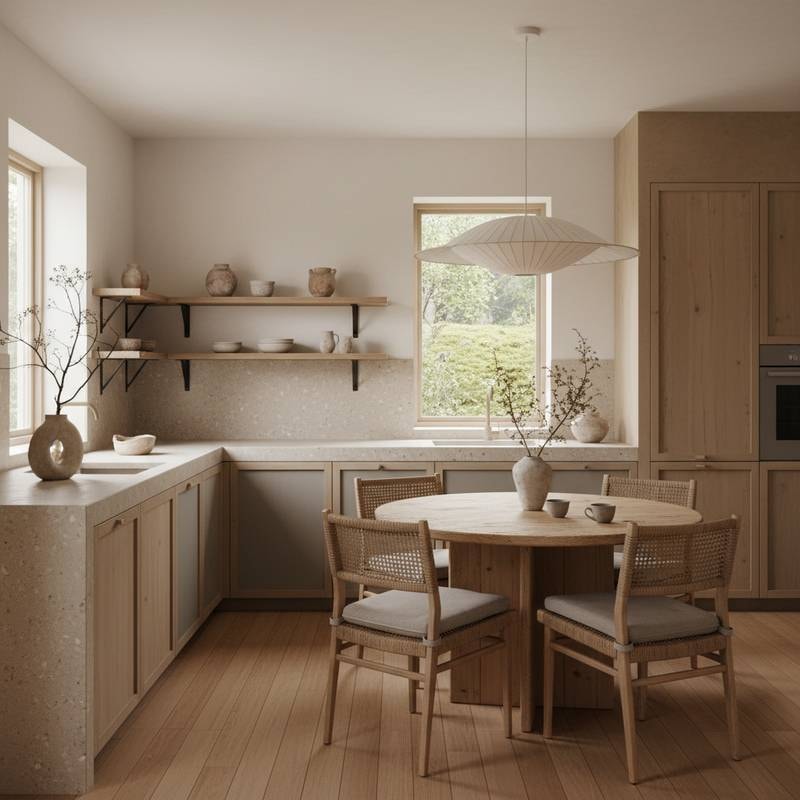 Featured image for Japandi Wabi-Sabi Brings Imperfect Beauty to Kitchens