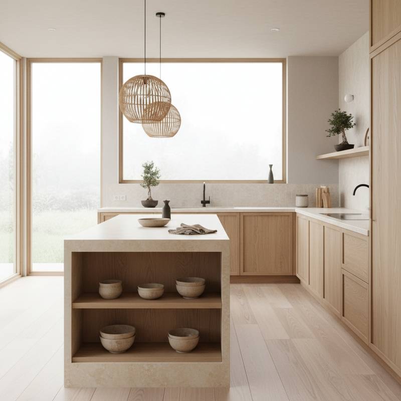 Featured image for Why Japandi Kitchens Warm Up Minimalist Style in 2025