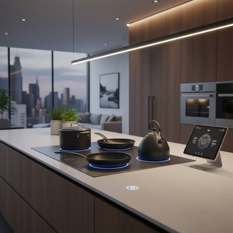 Featured image for Invisible Cooktops Turn Counters Into Smart Cooking Zones
