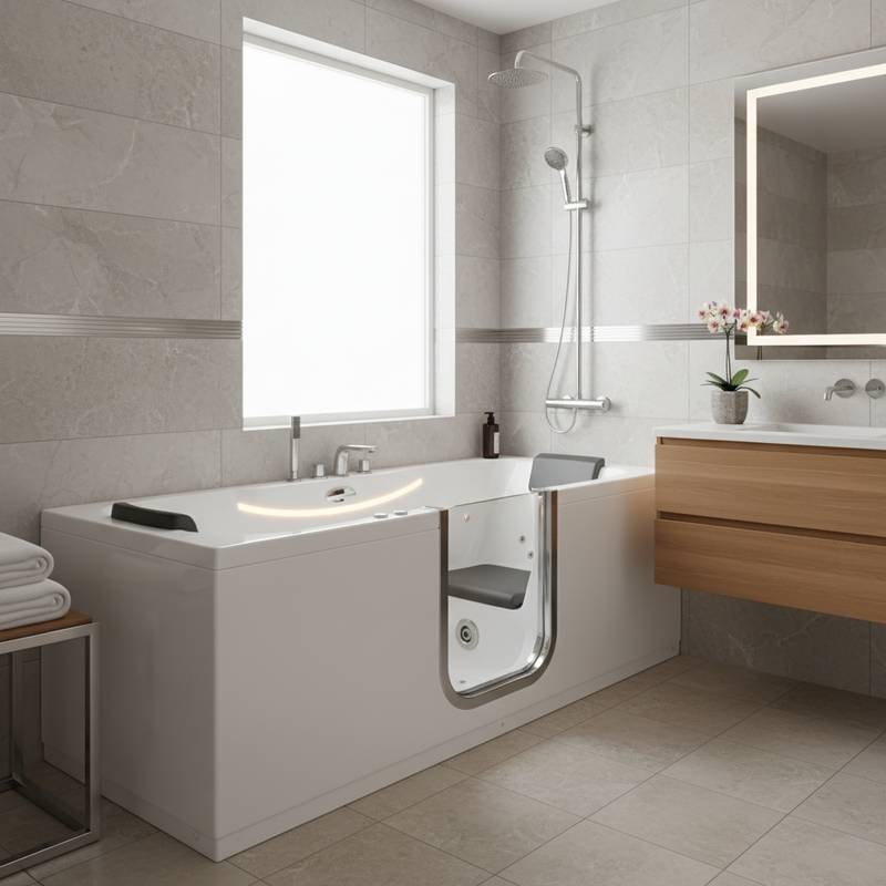 Featured image for Walk-In Tubs Combine Safety With Spa Luxury