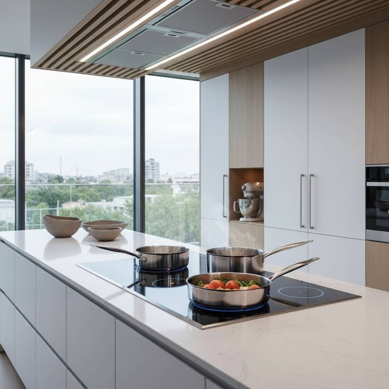 Featured image for Induction Cooktops Turn Heat Into Pure Control