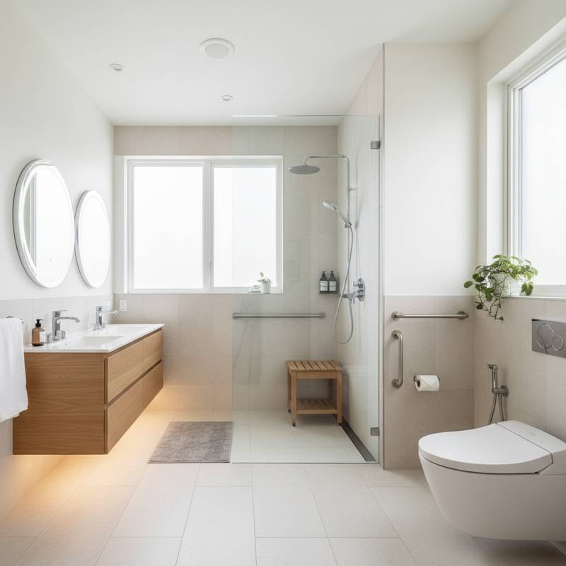 Featured image for Universal Design Makes Bathrooms Work for All Ages