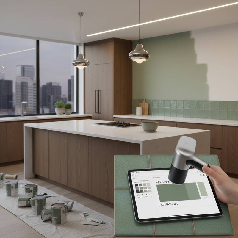 Featured image for Why Color Scanners Beat Test Cans for Kitchen Paint