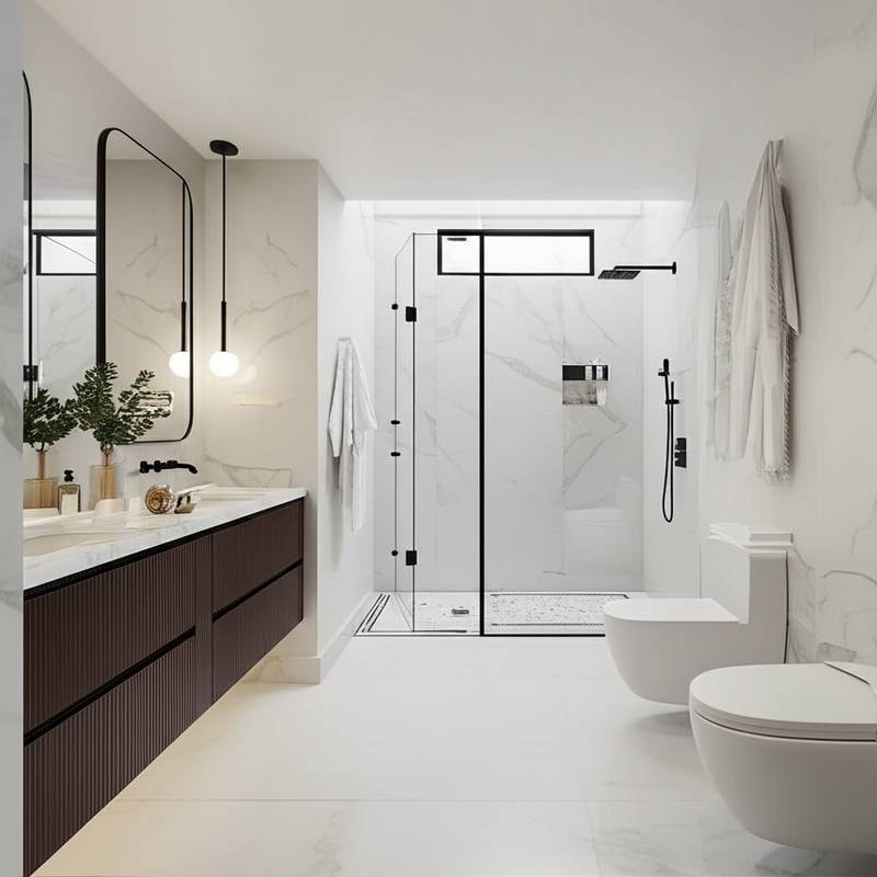 Featured image for Why Luxury Bathrooms Are Ditching Shower Doors