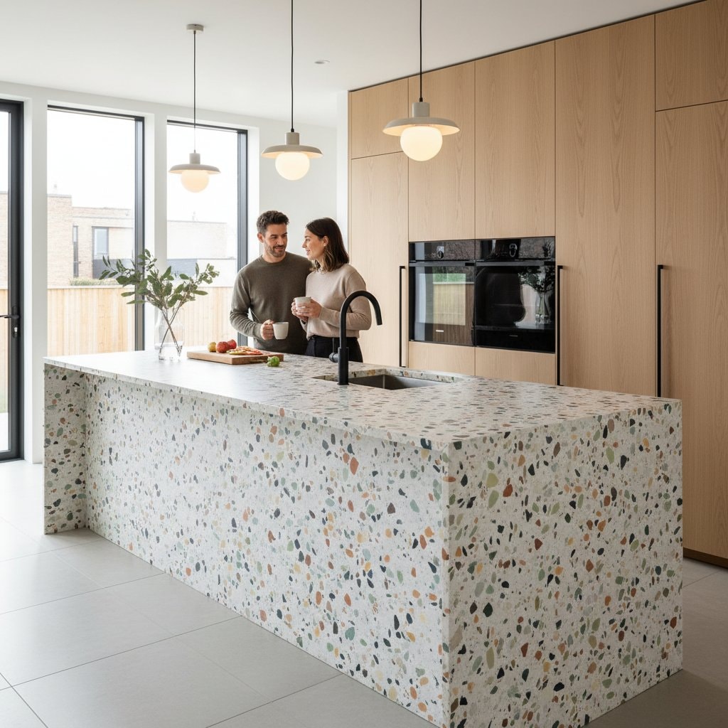 Featured image for Terrazzo Uses Leftover Stone to Last Decades