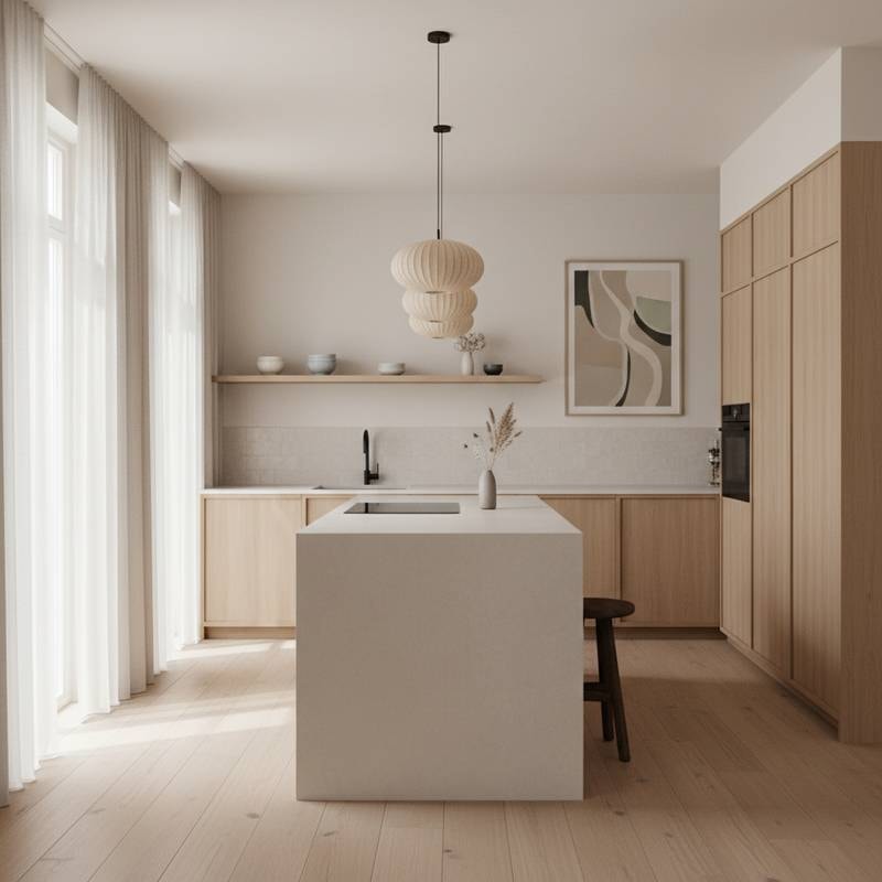 Featured image for Japandi Kitchens Blend Scandinavian and Japanese Design