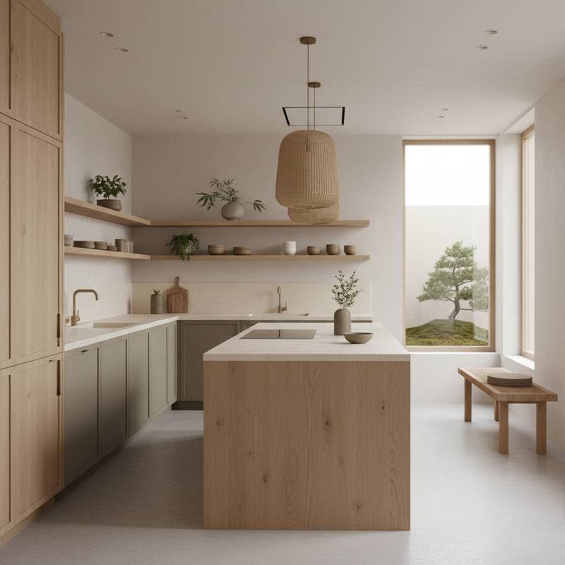Featured image for Why Japandi Kitchens Work Better Than Pure Minimalism