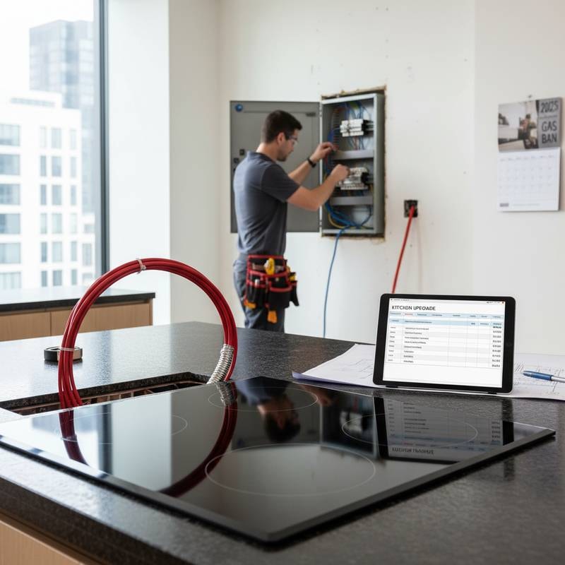 Featured image for Induction Rewiring Costs: 240V Circuit Requirements